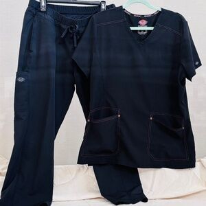 Dickies Black Scrub Set